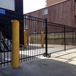 Roll Away Ornamental Iron Gate